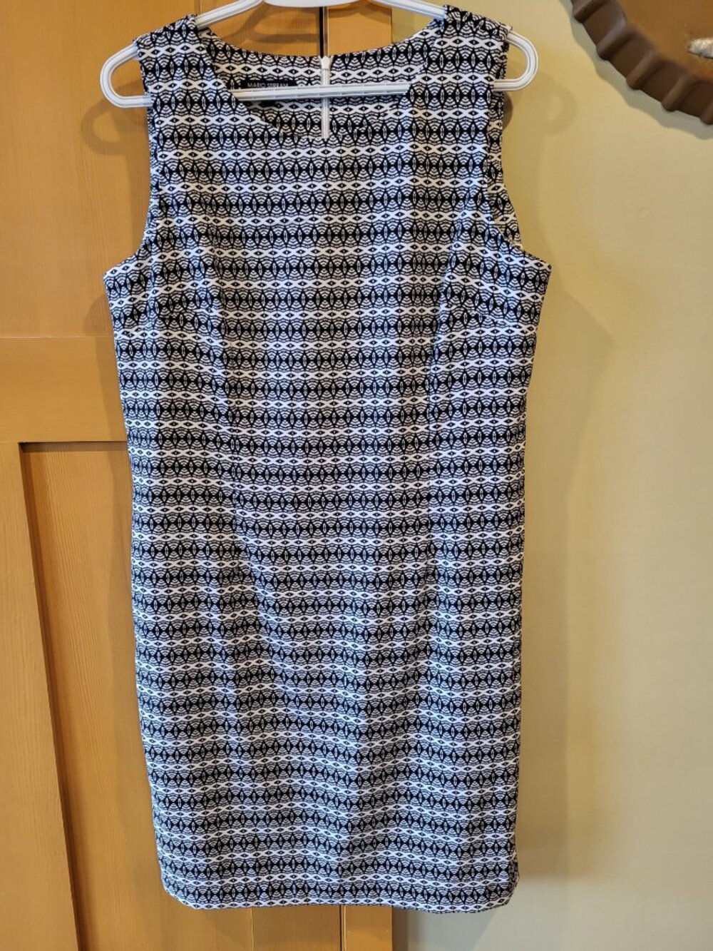 NWOT Mario Serrani Dress Black and While Size 14